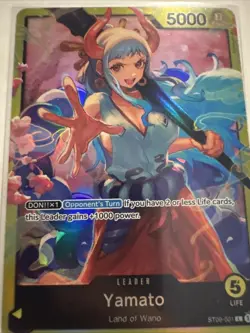 One Piece TCG Yamato Deck ST09-001 Yamato Leader - Image 1