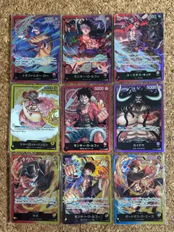 one piece card game Foil L card 9set anime - Image 1