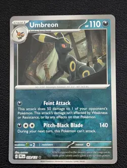 Pokemon Umbreon Holo Pokeball Card 59/131 SV Prismatic Evolution NM Pack Fresh - Image 1