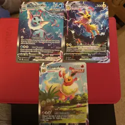 JUMBO CARD SET Vaporeon VMAX SWSH182 Jolteon VMAX SWSH184 Flareon VMAX SWSH180 - Image 1