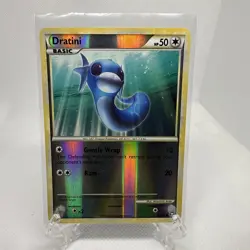 Vintage Y2K Dratini Reverse Holo Pokemon Card #62 Authentic 2010 Triumphant - Image 1
