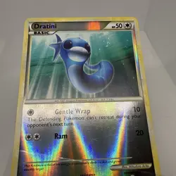 Vintage Y2K Dratini Reverse Holo Pokemon Card #62 Authentic 2010 Triumphant - Image 5