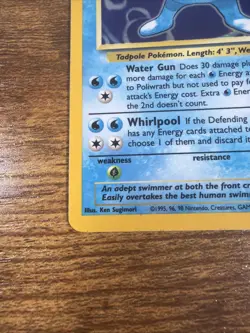 1999 Pokemon Base Set Poliwrath Holo Card 13/102 WOTC Vintage Rare - Image 4