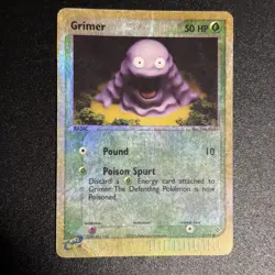 Grimer 57/97 EX Dragon Reverse Holo Pokemon TCG Card HP Vintage - Image 1