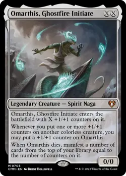 MTG Foil - Omarthis, Ghostfire Initiate - 708 / NM / English - Image 1