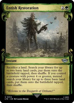 MTG Foil - Entish Restoration (Showcase Scrolls) - 614 / NM / English - Image 1