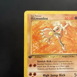 Pokemon Vintage 1st Edition Non-Holo Rare Hitmonlee Fossil 22/62 WotC 1999 - Image 2