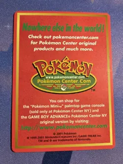 🚨 RARE Pokemon Center NY RED CARD INSERT PROMO 2000 Pokemon Card WOTC VINTAGE🚨 - Image 3