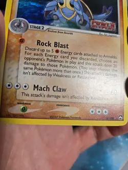 Armaldo (Reverse Holo) 3/108 EX Power Keepers (HP) Pokemon TCG - Image 5