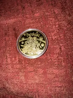 NEW Pokemon Arceus High Quality Rare Collectible Metal Gold Plated Coin Sealed - Image 2