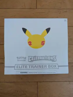 Pokemon TCG: 25th Anniversary Celebrations Elite Trainer Box 2021 Free Shipping 820650809439 - Image 1