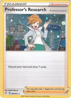 Professor's Research Galaxy SWIRL 060/072 Rare Shining Fates Pokemon Holo NM - Image 1