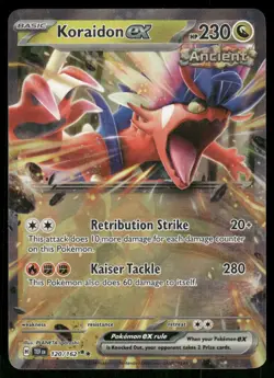 Koraidon ex 120/162 Double Rare Holo NM Pokemon SV05: Temporal Forces - Image 1