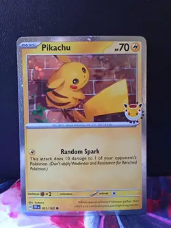 2026 Pokemon Day 30th Anniversary Pikachu 051 Stamped Promo with Fart Swirl! - Image 1