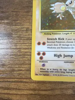 Pokemon TCG Hitmonlee 7/62 Fossil Holo Rare Unlimited - Image 4