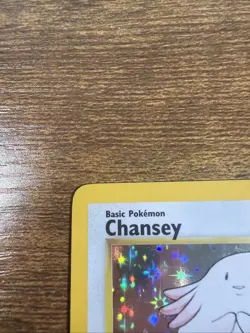 Pokemon TCG Chansey Base Set Holo Unlimited 3/102 WOTC Condition LP - Image 2