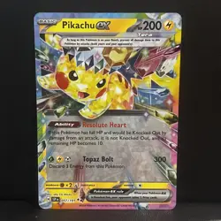 Pikachu ex 057/191 Sv08: Pokemon TCG Surging Sparks Holo Never Played - Image 1