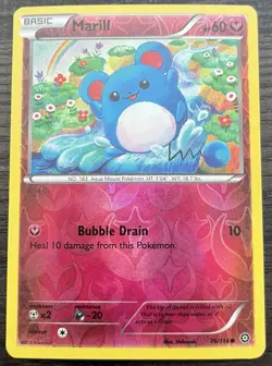 Marill 76/114 Pokemon TCG XY Steam Siege Reverse Holo Light Play LP - Image 1