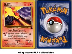 1999 Pokemon, WoTC Promos, #21 Moltres, Black Star Promo - Image 1