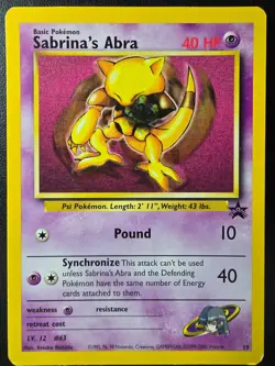 Pokemon - Sabrina's Abra (19) [Wizards of the Coast: Black Star Promos - NM - Image 1