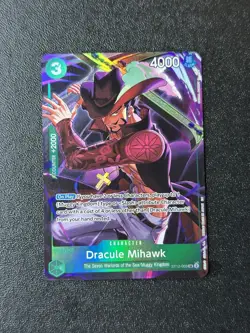 Dracule Mihawk ST12-003 Illustration Box 4 Promo One Piece Card - Image 1