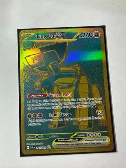 Pokemon TCG Ting-Lu EX Scarlet & Violet Paldean Fates Card 244/091 - Image 1