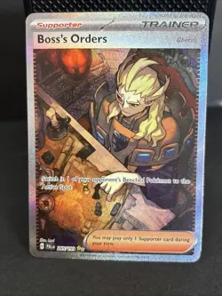 Boss's Orders 265/193SV02 Paldea Evolved Sir Special Illustration Rare Card - Image 1