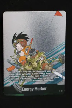 Son Goku E-45 Silver Energy Marker Manga Booster Dragon Ball Card English - Image 1