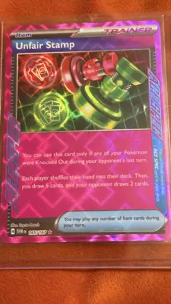 Pokemon Card Unfair Stamp 165/167 Ace Spec Twilight Masquerade Near Mint - Image 1