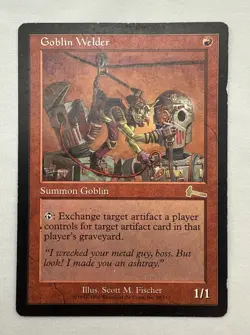Goblin Welder x1 MTG Urza's Legacy 1x Magic Damaged Heavy Play - Image 1