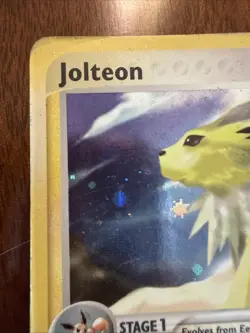 2003 Pokemon Jolteon EX Sandstorm Reverse Holo HP Partial Swirl 🌀 e-Reader - Image 2