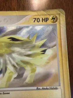 2003 Pokemon Jolteon EX Sandstorm Reverse Holo HP Partial Swirl 🌀 e-Reader - Image 3