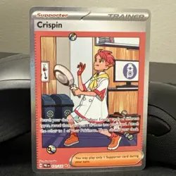 Pokemon tcg Crispin SIR 171/131 Eng. prismatic evolutions near mint gradeable - Image 1