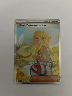 Lillie's Determination 184/132 Me01: Mega Evolution Holo SIR, NM Pokemon TCG - Image 1