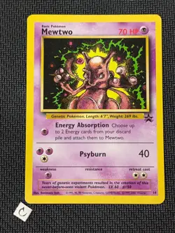 Mewtwo 14 - Black Star WOTC Promo Pokemon TCG MP - Image 1