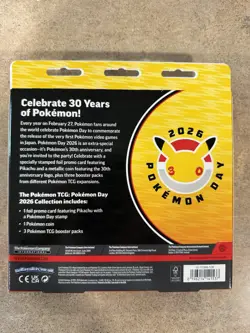 Pokemon TCG: Pokemon Day 2026 Collection Box 30th Anniversary SEALED! - Image 2