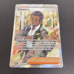 Pokemon Salvatore 202 /162 Ultra Rare Holofoil Near Mint Temporal Forces TCG - Image 1