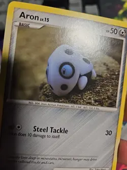 Aron 71/123 Mysterious Treasures (LP+/NM-) Pokemon TCG - Image 4