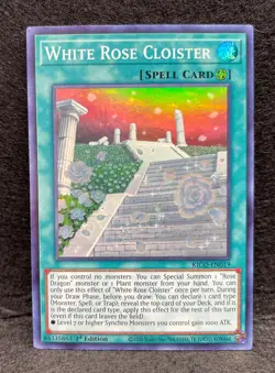 Yu-Gi-Oh! TCG, White Rose Cloister, King’s Court KICO-EN019 1st Ed. Super Rare - Image 1