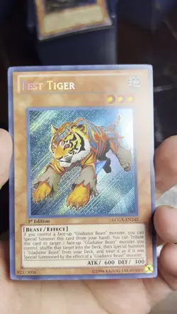 Yugioh Test Tiger LCGX-EN242 1st Edition Secret Rare Pack Fresh NM-M - Image 2
