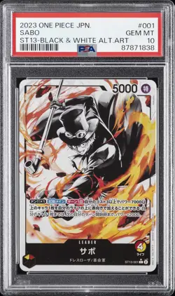 2023 ONE PIECE JPN ULTIMATE DECK ST13-THE THREE BROTHERS #001 SABO PSA 10 - Image 1