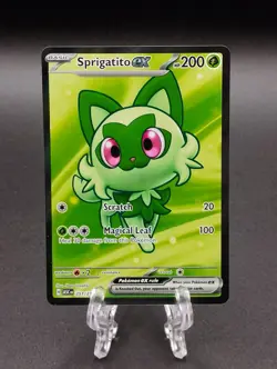 Pokemon TCG Sprigatito EX Full Art Card 251/217 Ascended Heroes Ultra Rare NM - Image 2