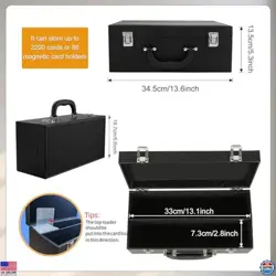 Ultimate Card Storage Box - Holds 2200+ Cards! Portable Case for YuGiOh, MTG, - Image 2