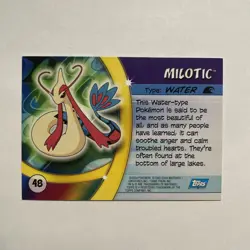 Milotic Pokemon Advanced Challenge Topps TCG Card 2004 #48 - Image 2