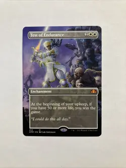 Test of Endurance (Borderless) Dominaria Remastered Regular MTG NM Magic Card - Image 1