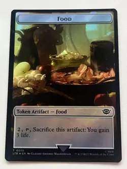 MTG - *FOIL TOKEN* Smaug #7 / Food #10 - Lord Of The Rings - NM - Image 2