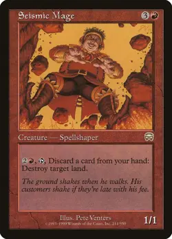 MTG Foil - Seismic Mage - 211 / MP / English - Image 1