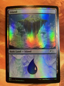 MTG Foil Island (550) Secret Lair Drop: Promo Near-Mint Basic Land!! - Image 1