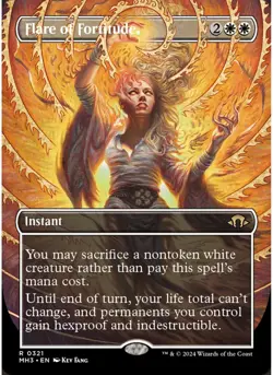 Flare of Fortitude (Borderless) 321 MTG NM - Modern Horizons 3 - Image 1