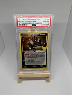 Pokemon Greninja Gold Star Celebrations Star Promo Slab - PSA 8 - Image 1